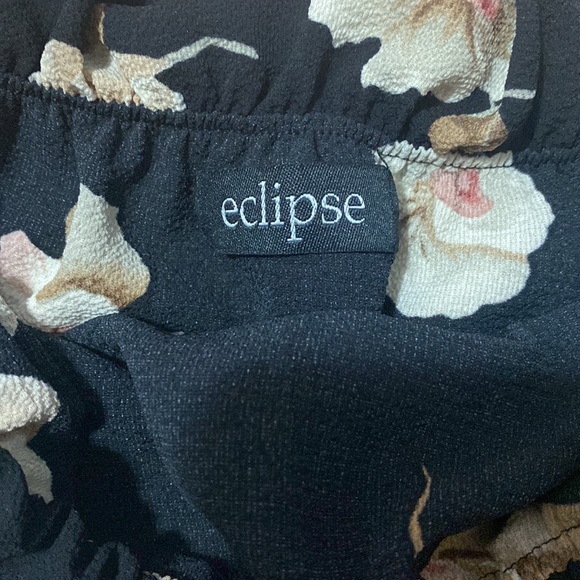 Eclipse Floral Wide Leg Cropped Jumpsuit - Picture 3 of 4